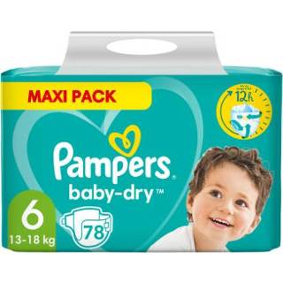 👉 Pamper extra large baby's Pampers Baby Dry, Gr.6 , 13-18kg, Maxi Pack (1x 78 luiers) 8006540463093