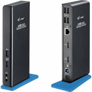 👉 I-Tec USB-A 3.0 / USB-C Dual HDMI Docking Station zwart