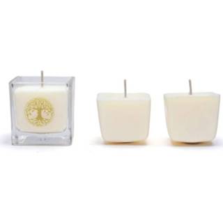 👉 Levens boom Koolzaadwas Ecologische Geurskaars Levensboom met navulset 8720512970913