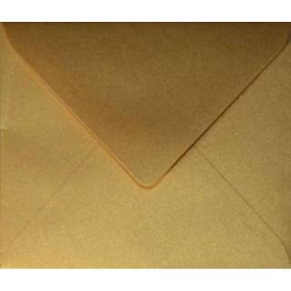 👉 Envelop goud Papicolor vierkant, formaat 140 x mm., kleur super gold à 6 stuks 8714677233679