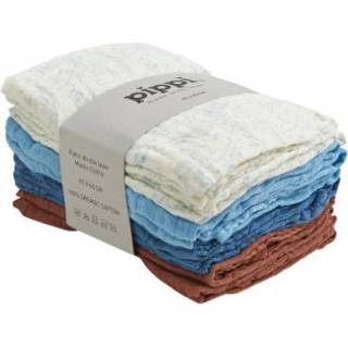 👉 Washandje meisjes kleurrijk blauw Pippi Washandjes 8-Pack Lucht 5714625591540