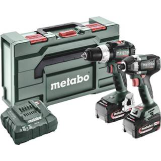 👉 Metabo SBLTBL+SSDLT200BL Accu-klopboor/schroefmachine, Accu-slagmoersleutel Incl. accu, lader 4061792210639