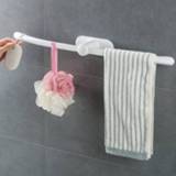 👉 Handdoekenrek wit plastic active Creatieve naadloze gebogen muur toilet opbergrek (wit)