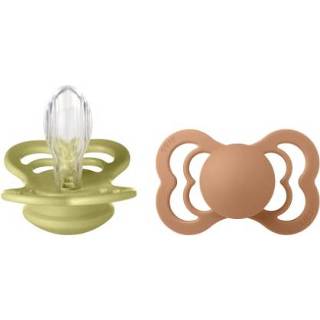 👉 Silicone meisjes kleurrijk BIBS Soother Supreme Meadow en Earth 6-36 maanden, 2 stuks. 5713795217731