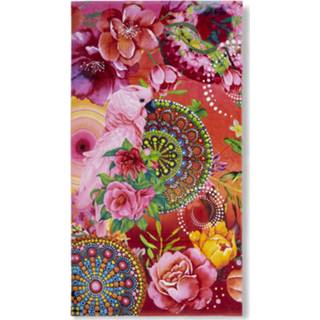 👉 Strandlaken rood roze katoen One Size Color-Rood Hip Nevine 100 x 180 cm rood/roze 8717285183008