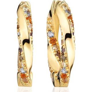 👉 Oorring goudkleurig One Size array Sif Jakobs SJ-E12109-ACZ-SG Oorringen Ferrara Medio zilver-zirconia 19 x 2,5 mm 5710698076458