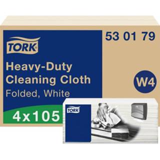 👉 Reinigingsdoekje wit TORK 530179 Extra sterke reinigingsdoekjes W4, multifunctioneel, 4 x 105 doekjes Aantal: 420 stuk(s) 7322541183008