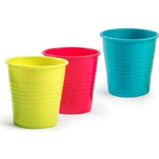 👉 Drinkglas multi kunststof kinderen 48x drinkglazen gekleurd 200 ml