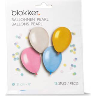 Ballon multikleur Blokker Pearl Ballonnen 12 Stuks 8021886321234