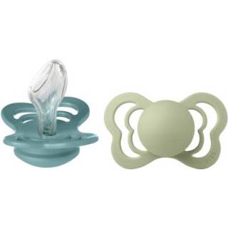 👉 Silicone kleurrijk jongens BIBS Soother Couture Island Zee en Salie 6-18 maanden, 2 stuks. 5713795216734