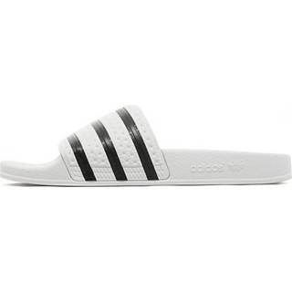 👉 Adidas Originals Adilette Badslippers - White / Core Black / White - Dames, White / Core Black / White