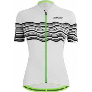 👉 Santini - Women's Tono Profilo S/S Jersey - Fietsshirt maat XL, grijs