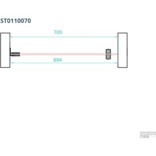 👉 Nisdeur glas zwart Van Rijn ST01 Profielloos 70x200 cm Helder 8 mm 8719304896401