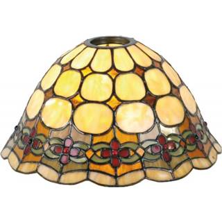 👉 Lampenkap multikleur Clayre & Eef Tiffany Ø 25*15 Cm / Kh 6 5ll-8828 8717459245556