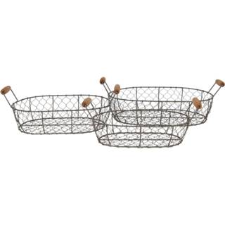 👉 Mand mannen Clayre & Eef Manden (3) 42*27*15 / 38*23*14 34*19*13 Cm 6y3769 8717459726772