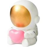 👉 Ornament hars goud active kinderen 2 stks ambachten ruimte astronaut ornamenten thuiskantoor bureaublad cadeau, stijl: zittend met hart