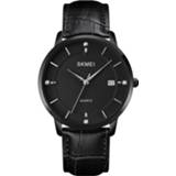 👉 Kalender zwart active mannen SKMEI 1801 heren casual quartz horloge (zwart)