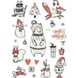 👉 Tattoo active kinderen 5 stks Kerstmis Blijvende Lichtgevende Waterdichte Stickers (LE-104)