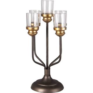 👉 Kandelaar Clayre & Eef Ø 19*43 Cm 6y4329 8717459775831