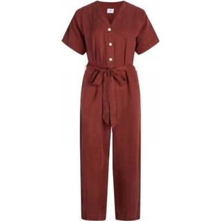 👉 Klitmøller Collective - Women's Marna Short Jumpsuit - Jumpsuit maat XL, rood