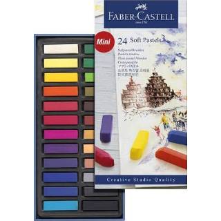 👉 Pastelkrijt assorti One Size meerkleurig Faber Castell halve lengte etui à 24 stuks 4005401282242