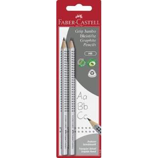 👉 Potloodset One Size Color-GeenKleur 2st. Jumbo met grip in blister.Hardheid HB. 4005401119920