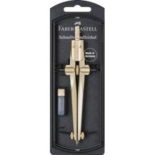 👉 Staal goud One Size Color-Goud Faber Castell snelverstelpasser Steam 340 mm 3-delig 4005401745402