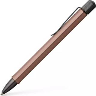 👉 Balpen staal aluminium One Size Color-Bruin Faber Castell Hexo B 16 cm aluminium/staal brons 4005401405849