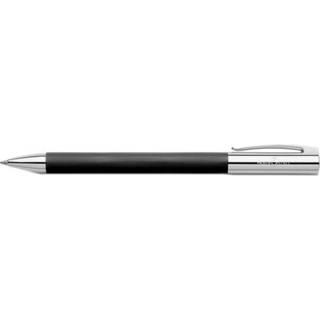 👉 Balpen zwart staal zilver One Size Color-Zwart Faber Castell Ambition B 16 cm zwart/zilver 4005401481300