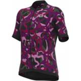 👉 Alé - Women's Woodland Jersey - Fietsshirt maat XL, purper/zwart