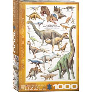 👉 Puzzel One Size meerkleurig Eurographics Dinosaurs of the Jurassic - 1000 stukjes 628136600996