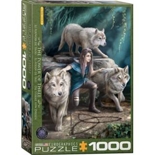 👉 Puzzel One Size meerkleurig Eurographics Wolves Family - 1000 stukjes 628136654760