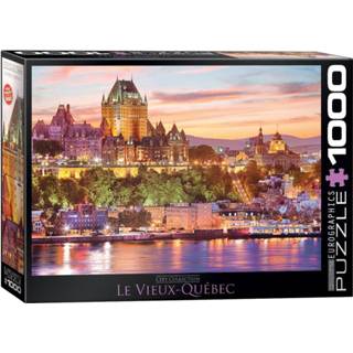 👉 Puzzel One Size meerkleurig Eurographics Le Vieux Quebec - 1000 stukjes 628136607636