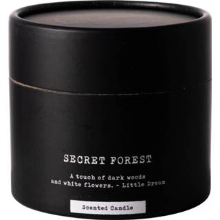 👉 Geurkaars zwart Gusta Secret Forest Ø7x8 8712628309961
