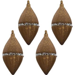 👉 Kerstbal Clayre & Eef Doos Kerstballen 7*7*14 Cm (Set 4) 6gl3272 8717459796300