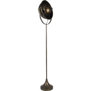 👉 Vloerlamp IJzer koperkleurig Clayre & Eef 29*37*150 Cm Staande Lamp 8717459803664