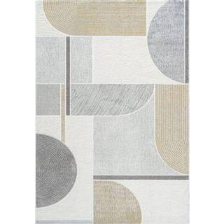 👉 Beige Grijs Vloerkleed Modern Ditella 4351, 160x230