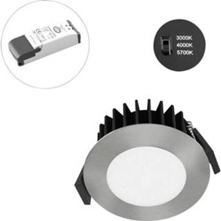 👉 Chroom EVN L54N071325 LED-inbouwlamp 7 W Daglichtwit 4037293030342