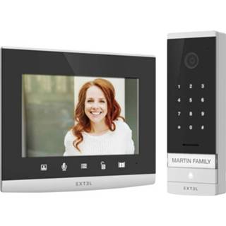 👉 Zwart glas Extel 720320 Complete set voor Video-deurintercom WiFi Zwart, 3345117203201