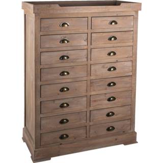 👉 Ladekast bruin hout Clayre & Eef 93*38*122 Cm Rechthoek Commode 8717459769953