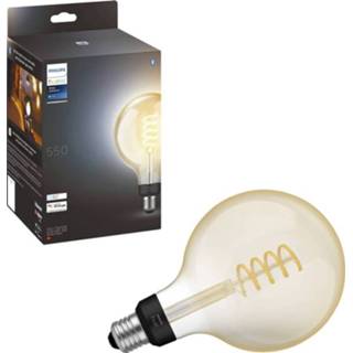 👉 Ledlamp wit Philips Lighting Hue LED-lamp 871951430154200 Energielabel: G (A - G) White Ambiance E27 Einzelpack Giant Globe G125 Filament 300lm 7 W Warmwit tot 8719514301542