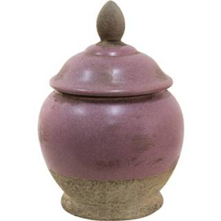 👉 Multikleur Clayre & Eef Decoratieve Pot Ø 19*26 Cm 6ce1383 8717459816817