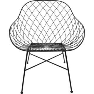 👉 Eetkamerstoel zwart IJzer Clayre & Eef Eetkamerstoelen 66*64*80 Cm Eetstoelen Keukenstoelen Tafelstoelen 8717459801257