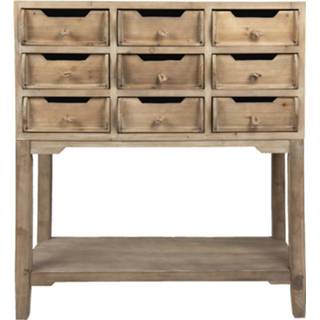 👉 Ladekast bruin hout Clayre & Eef 80*35*90 Cm Rechthoek Commode 8717459799394
