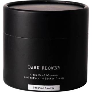 👉 Geurkaars zwart Gusta Dark Flower Ø7x8 8712628310028