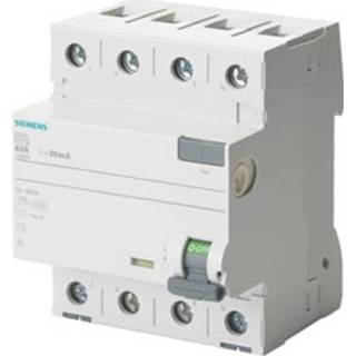 👉 Aardlek schakelaar Siemens 5SV46420KL Aardlekschakelaar 25 A 0.3 400 V 4001869430232