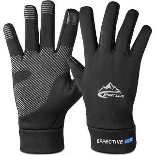 👉 Glove zwart l active Autumn And Winter Outdoor Sports Hiking Ski Warm Gloves, Size: L(Black)