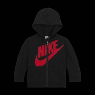 👉 Babysetje rood male jeugd baby's Nike Babyset met hoodie rits over de hele lengte, rompertje en broek (0-9 maanden) - 195870947620