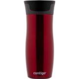 👉 Drinkfles bordeaux zwart RVS One Size Color-Rood Contigo West Loop 470 ml bordeaux/zwart 840276159954