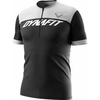 👉 Dynafit - Ride Light 1/2 Zip S/S Tee - Fietsshirt maat XXL, zwart/grijs